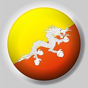 不丹国旗按钮
