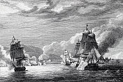 1830年7月3日，法国舰队炮击阿尔及尔