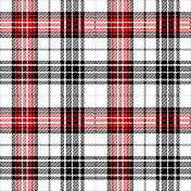红，黑，白，苏格兰格子呢格子图案织物