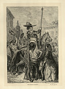 斗牛，斗牛士弗朗西斯科・卡尔德隆，西班牙，西班牙19世纪，古斯塔夫・多雷