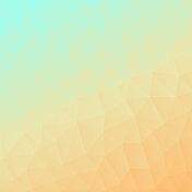 多边形镶嵌与橙色渐变-抽象的几何背景-低多边形