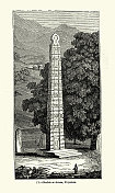 埃扎纳国王的石碑，阿比西尼亚阿克苏姆的古代方尖碑