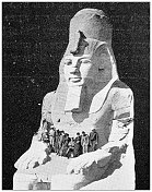 古埃及旅行照片:阿布辛贝神庙大小比较