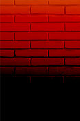 空白，空，亮暗红色或栗色和黑色的砖墙垂直矢量背景与复制空间和没有文本