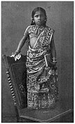 印度古玩旅行照片:公主女孩