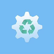 回收管理平面图标 回收管理平面图标