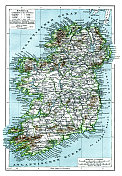 1898年的爱尔兰古董地图