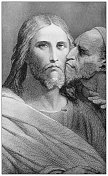 古色古香的宗教画作:谢弗的《叛徒的吻》