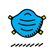 口罩涂鸦 口罩涂鸦