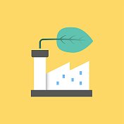 绿色工厂平面图标