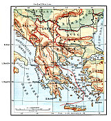 希腊地图1889