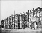 19世纪的冬宫(圣彼得堡，俄罗斯)的古董照片