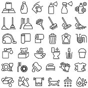 洗涤,清洁和洗漱用品图标 洗涤,清洁和洗漱用品图标