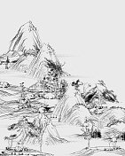 中国山水画的黑白 中国山水画的黑白