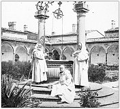 佛罗伦萨和托斯卡纳的古董旅行照片:佛罗伦萨查特豪斯(Certosa di Firenze)僧侣 佛罗伦萨和托斯卡纳的古董旅行照片:佛罗伦萨查特豪斯(Certosa di Firenze)僧侣