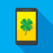 四叶三叶草智能手机图标平