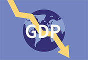 全球国内生产总值(GDP)下降