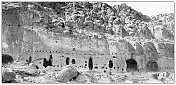 大峡谷的古董旅行照片:悬崖住宅 大峡谷的古董旅行照片:悬崖住宅