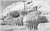 黄石公园的古色古香的旅行照片:讲坛露台