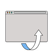 Web浏览器箭头符号