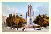 圣彼得教堂，布莱顿，东苏塞克斯，19世纪前维多利亚哥特式复兴建筑