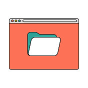 Web浏览器文件夹图标