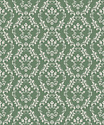 绿色维多利亚花缎豪华装饰织物图案