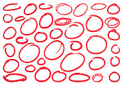 红色油漆标记圈
