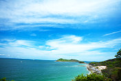 春武里岛的海岸全景图