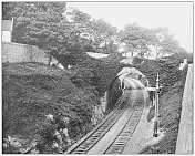 爱尔兰的古董照片:高架桥,达尔基,都柏林郡 爱尔兰的古董照片:高架桥,达尔基,都柏林郡