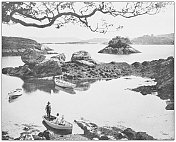 爱尔兰古董照片:水獭岛，Glengarriff，科克郡