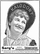 kalodon牙膏，1899年在一家德国杂志上的广告