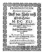 1641年一本占星预言书的标题