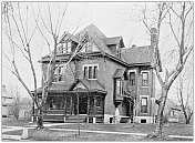 来自堪萨斯州劳伦斯的古董照片,1898年:住宅建筑外观 来自堪萨斯州劳伦斯的古董照片,1898年:住宅建筑外观