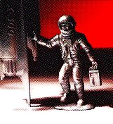 银色宇航员和火箭 银色宇航员和火箭