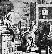 里面是一个书店,17世纪,新书配送 里面是一个书店,17世纪,新书配送