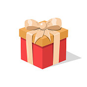 礼品盒平面设计。