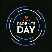 父母节快乐的背景，海报。向量