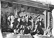 宽慰:在罗马提图斯凯旋门，以色列的凯旋队伍