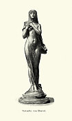 新艺术时期的雕像，19世纪90年代莫里斯・布瓦尔之后的妇女雕像