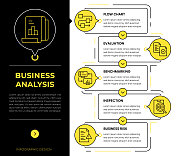 商业分析信息图概念向量