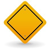 空白道路警告标志 空白道路警告标志