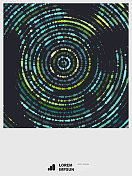 抽象颜色LED灯风格圆形条纹海报图案背景 抽象颜色LED灯风格圆形条纹海报图案背景