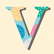 素描素描图案涂鸦现代衬线向量字母 素描素描图案涂鸦现代衬线向量字母