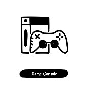 游戏机图标。潮流风格矢量插图符号 游戏机图标。潮流风格矢量插图符号
