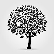 树图标。 树图标。