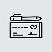 带有可编辑描边的金融行图标 带有可编辑描边的金融行图标