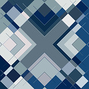 矢量蓝色马赛克几何极简主义无缝图案背景设计