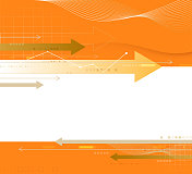 橙色箭头模板 橙色箭头模板