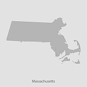 麻萨诸塞州地图